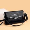 Crossbody Shoulder Bag Fashion Crocodile Print Small Square Bag Mom Bag