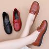 Spring Non-slip Elderly Flat Shoes Elderly Comfortable Single Shoes Soft-soled Shoes Leather Shoes Middle-aged and Elderly Women's Shoes