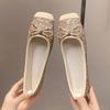 Fashion Elegant Ladies Glitter Sequins Flats Spring Woman Bowtie Ballets Shoes Bling Gold/Silver Office Dress Loafers Barefoot Mocasines