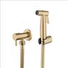 Brush Gold Handheld Toilet Bidet Sprayer Set Accessories Black Bidet Faucet for Bathroom Sprayer Self Cleaning
