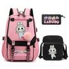 3Pcs/set Cute  Printed Backpack with Shoulder Bag Pencil Case Schoolbag Teenager Student Boy Girl Large Capacity Bookbag