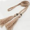Women's Belt Woven Tassel Waist Strap Student Belt Thin Waist Chain Bow Rope Skirt Knotted Decorative Korean Style