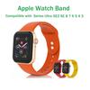 Apple SEETEN 3 Pack Apple Watch Silicone Bands Design for iWatch Series Ultra SE2 SE 8 7 6 5 4 3
