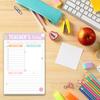 Bohemian Rainbow Teacher Notepad Gratitude Gift with To-Do Lists Contact Log & Notes Section Inspirational Planner for Educators