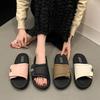 Fashion Slippers Casual Summer Women's Shoes Pantofle Slides Shale Female Beach Luxury 2025 Sabot Soft Flat Leisure Hook & Loop Female S