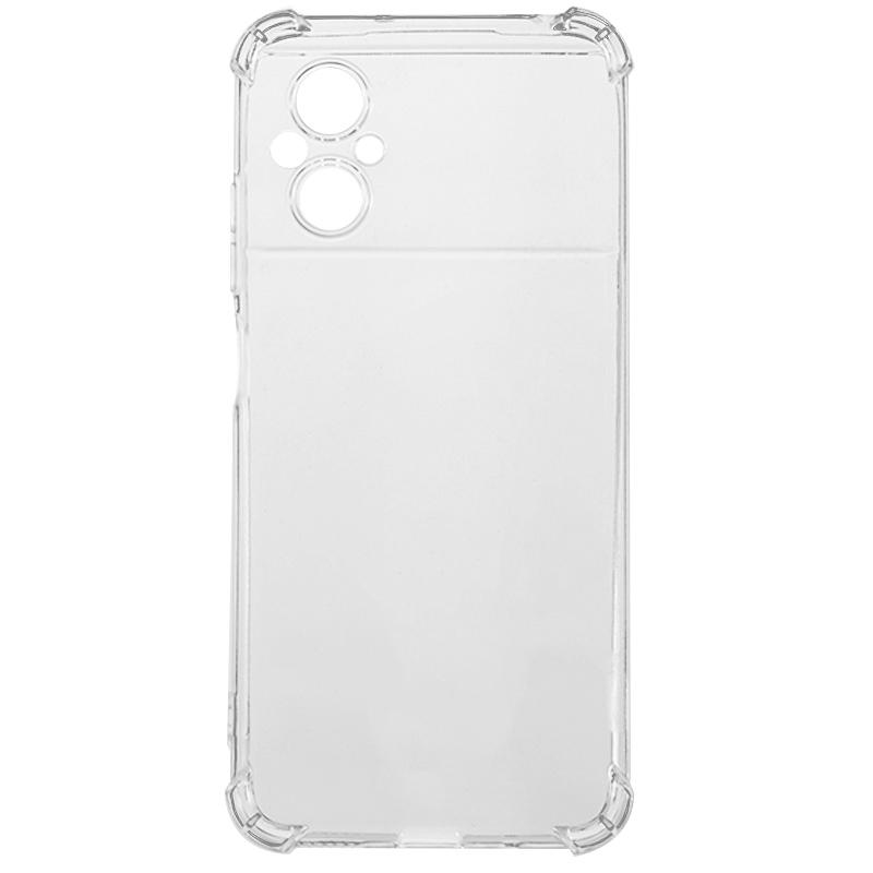 Transparent Back Cover for Xiaomi Poco M5 4G Reinforced Corners Anti-drop TPU Phone Case