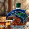Eagle Head Whiskey Bottle Unique Glass Decanter 3D Liquor Container for Whiskey Wine Cocktails Coffee