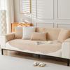 Winter Plush Simple Modern Sofa Cushion Solid Color Sofa Cover Thickened Warm Non-Slip Sofa Cover Towel