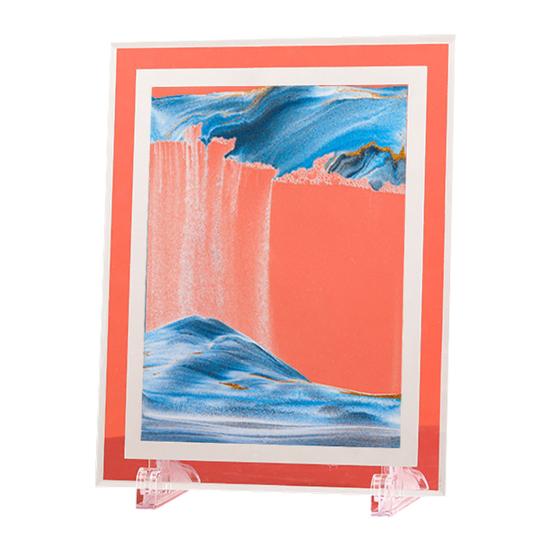 Hourglass Picture Dynamic Art In 3D Rectangular Moving Sandscapes Motion for Gifts