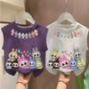 Cute Labubu Vests for Children, Fashionable T-shirts for Boys and Girls Summer
