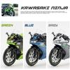 1/12 Kawasaki NIJIA ZX6R Motorcycle Alloy Car Toy Model Front Wheel Left Right Steering Rear Wheel Suspension Vehicle Kids' Gift