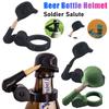 1/2PCS Creative Soldier Beer Bottle Helmet Dustproof Soldier Salute Beer Bottle Helmet Topper Fun Gift Reusable Beer Bottle Cap