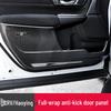 Fits 17-22 Honda CRV, 20 Haoying, XRV, Vezel: Kick-Proof Door Panel Mat for Interior Protection.