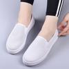 Summer Comfortable Light Solid Color Casual Slip On Ladies Footwear High Quality New Arrival 2025 In Cheap Women's Flat Shoes