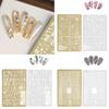 Stainless Steel Nail Art Stamping Plates Flower Line Designs Nail Images Stamp Plates Manicures Templates Nail Art Tool