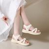 2025 New Skirt Women's Soft-soled Slippers French Sandals Summer with Super Fire Beach Roman Shoes