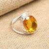 Beautiful Citrine Gemstone Handmade Jewelry 925 Sterling Silver Ring