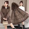 Cotton Clothes Women's 2025 New Foreign Style Medium and Long Thickened Padded Pie To Overcome the Korean Version of Loose Cotton Clothes Winter Coat