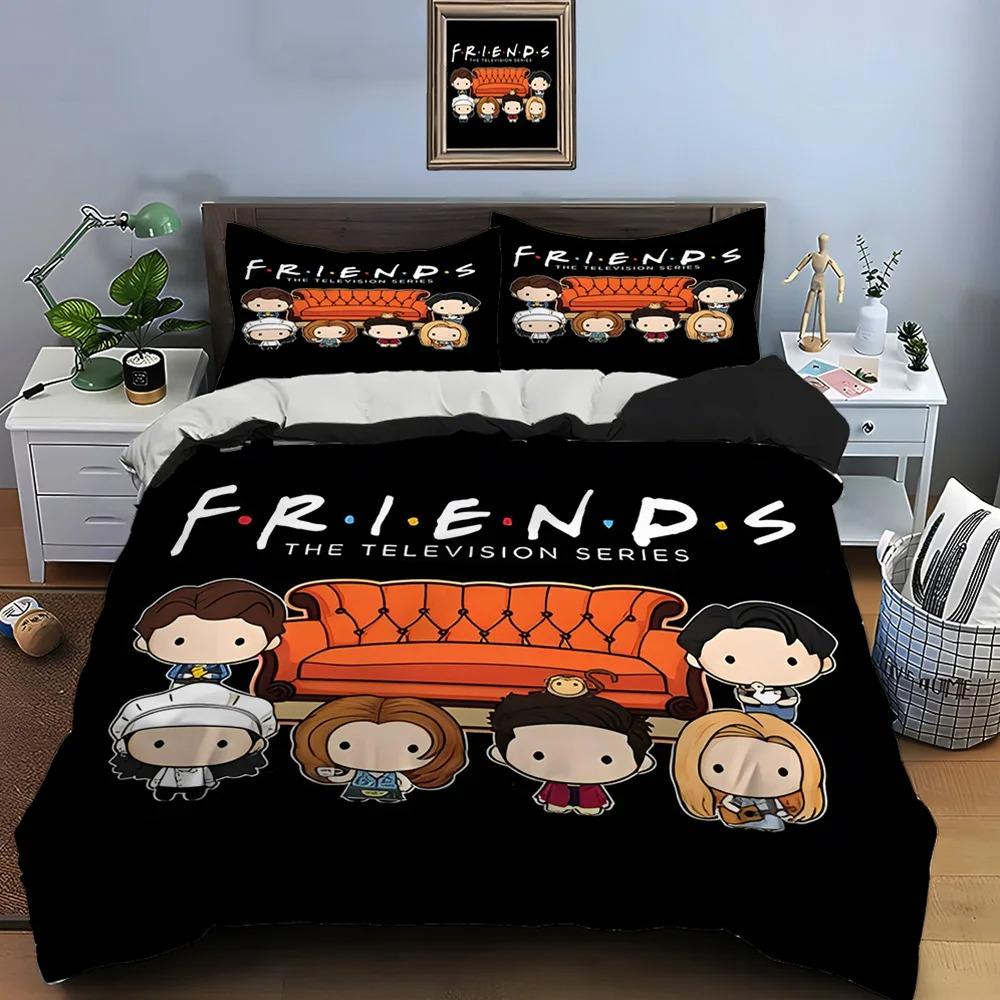 Friends Printed Bedding Set Friends Season Bedding Set Comfortable Adult Children Luxury Tv Program Pattern Full Size