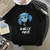 Men T Shirt Sally Face Print Regular Short Sleeve T-shirts Female Harajuku Summer Fashion Casual Short-sleeve Clothing Tops Tees