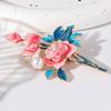 Fashion Chinese Style Enamel Peony Flowers Brooches For Women Clothing Coat Party Accessries Gifts