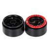 2PCS Zinc Alloy 1.9in Beadlock Wheel Rim Hub 12 Round Hole for 1/10 RC Crawler Compatible with Hsp
