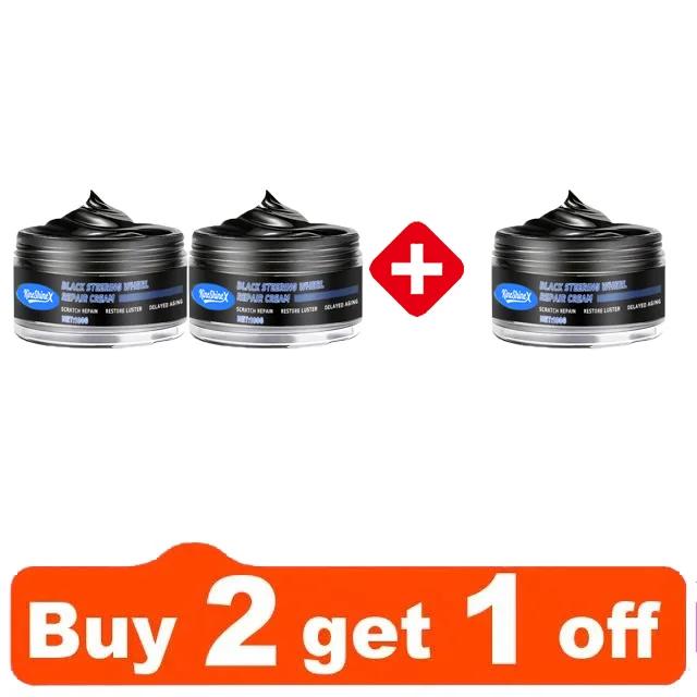 Q19 Repair Paste for Car Steering Wheels - Restores Black Gloss, Removes Peeling & Cracking, Plastic-Like Finish, Easy Applicati