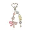 Cute Bear Heart Bowknot Keychain Pendant Bag Phone Pendant Women Backpack Handbag Charm Lovely Hanging Decoration