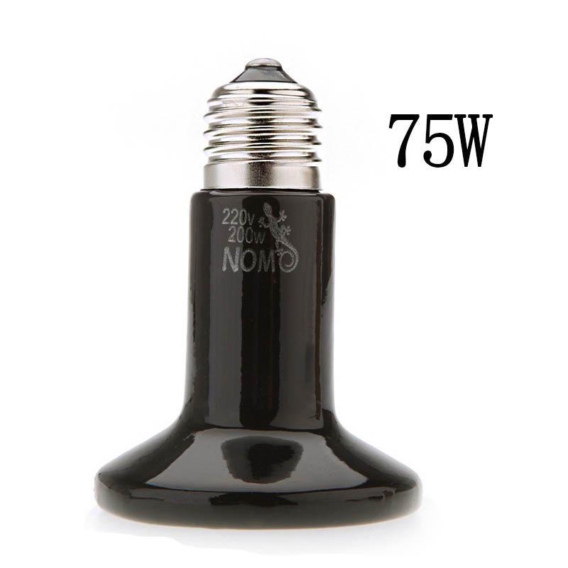 1 Pc 25W/50W/75W/100W/200W Ceramic Emitter Heater Lamp Pet Farm Animal Reptile Poultry Heat Breeding Light