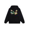 Li Ning X Pablo Ientile Collaboration Cartoon Print Embroidered Pullover Hoodie Men Hoodies Black AWDT161-3