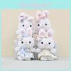 Cute Bunny Plush Toy Keychain Soft Pp Cotton Rabbit Doll In Charming Colorful Dress Designs