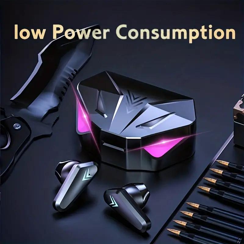 True Wireless Earbuds with Touch Control, Wireless Charging Case, Built-in Mic, and In-Ear Design for Gaming and Video