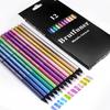 12 Color Metallic Colored Pencils Sketching Set Coloring Colour Drawing Pencils Painting Pencil Profession Art Supplies