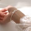 S999 Foot Silver Bracelet Women's Fresh and Fashionable Style Silver Bracelet Luxury Headpiece