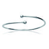 [N3341] - Open Silver Bracelet 'Billes' Silver (rhodium-plated) - 60 Mm 2 Mm