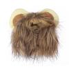 Adjustable Pet Hat For Dogs Cats Emulation Lion Hair Mane Ears Head Cap Scarf Pet Christmas Halloween Party Festival Costume