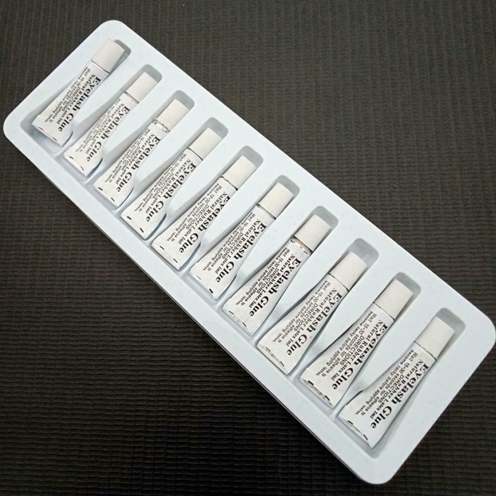 10x Natural Rubber Latex Eyelash Waterproof White Glue Eye False Eyelash N5C1