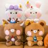 Rabbit Cartoon Cute Animal Plush Toys Lovely Deer Panda Girls Kids Gifts Bedtime
