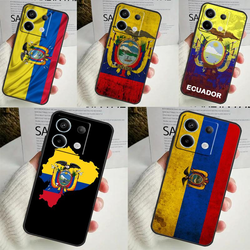 Ecuador Flag Case for Xiaomi Redmi Note 13 12 10 8 9 11 Pro 12S 10S 11S Redmi 13C 10A 10C 9C 12C Cover