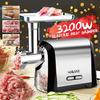 3200W Stainless Steel Electric Meat Grinder Heavy Duty Electric Chopper Mincer Slicer Stuffer Sausage Maker Electric Meat Slicer