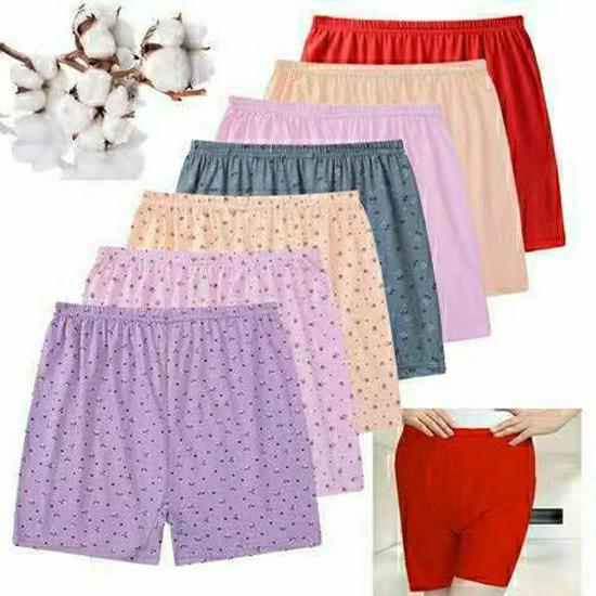Cotton High-Waist Plus Size Boxer Briefs for Middle-Aged and Elderly Women - Breathable and Comfortable Fit