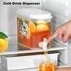 3.5L Cold Kettle Beverage Dispenser with Faucet BPA-Free High Temperature Resistance Iced Tea Juice Drink Jug