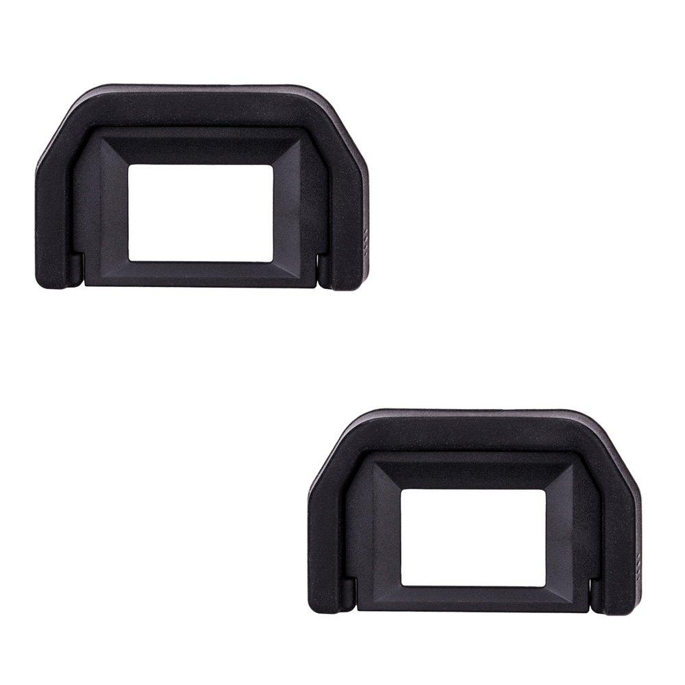 JJC Eyecups for Canon Kiss Ef Compatible (2-Pack) X10, X7i, X7, X6i, X5, X4, X3, X2, 9000D, F, X50, X70, X90,