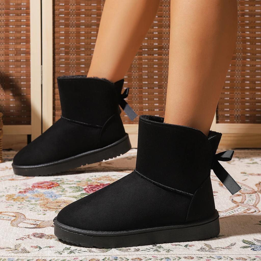 2025 New Women Snow Boots Outdoor Thick Plush Warm Ankle Boots Women Couples Non-Slip Fla Cotton Shoes Women Zapatos De Mujer