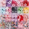 100pcs Boxed Colorful Resin Button Shirt Button Two Eyes and Four Eyes DIY Handmade Material