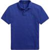 Polo Solid Color Logo Embroidered Slim Fit Short Sleeve Polo Shirt Men Tops Blue MNPOKNI1N821164-401