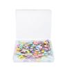 200Pcs Flower Button Head Pins Cute Flower Butterflies Colorful DIY Decorative Positioning Pin for