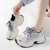 Spring New Thick-soled Dad Shoes Women's Fashion Versatile Casual Sports Shoes Lightweight Soft-soled Heightening Shoes Wenzhou Women's Shoes