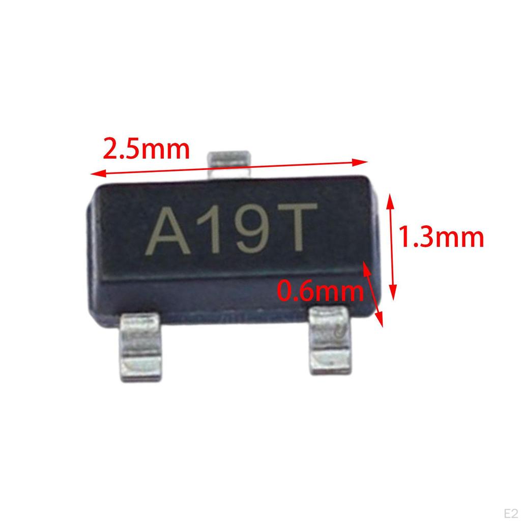 100x AO3401 Field Effect Transistor Durable A19T Sot-23 Power General Purpose
