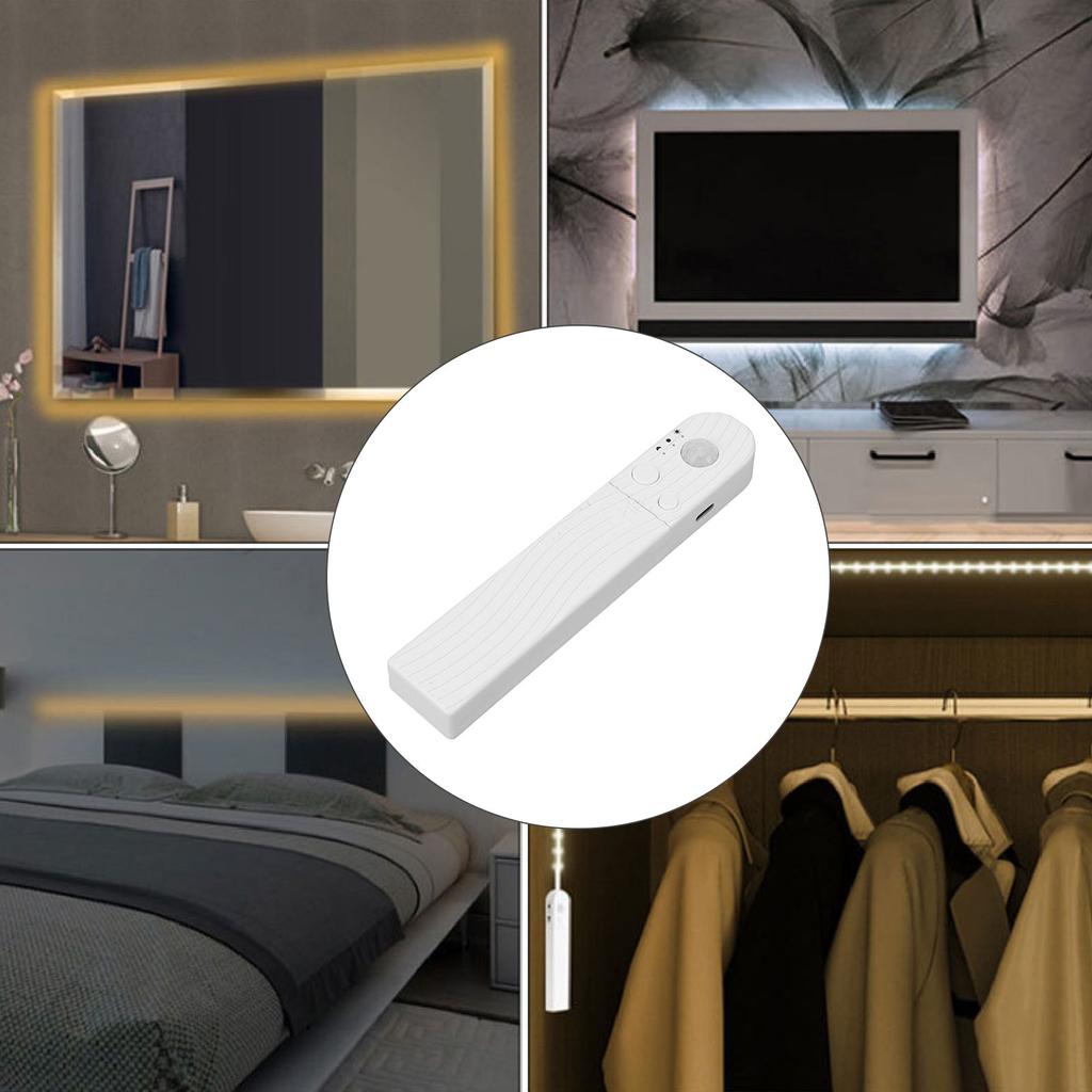 Lighting Strip Sensor Smart LED Dimmable Sensor USB Battery Operated Rechargeable Motion Sensor for